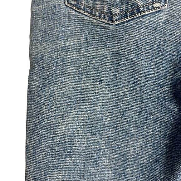 7 For All Mankind Peggi Tapered Straight High Rise Blue Denim Jeans Size 25 - Picture 10 of 15